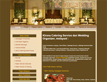 Tablet Screenshot of kiranacatering.com